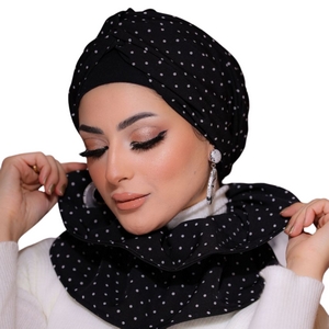 Turban & Scarf Crocs one piece crepe material -Smile Turbans - 611