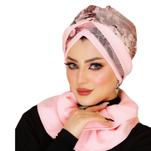 Turban & Scarf Crocs one piece crepe material -Smile Turbans - 667