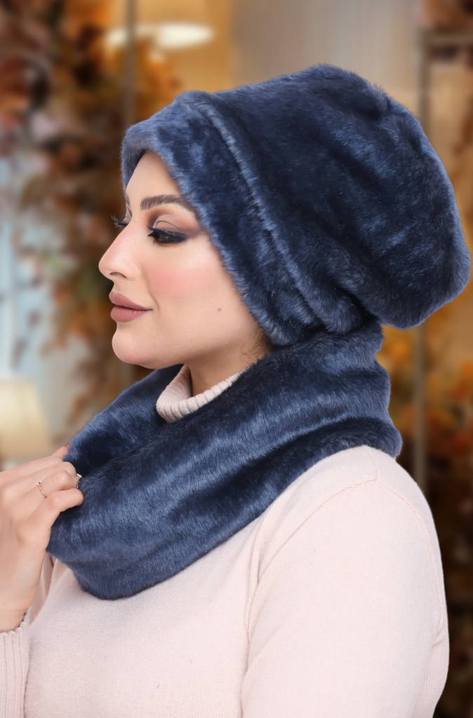 IceCap  & Scarf IceCap  Fur - Smile Turbans - 1048