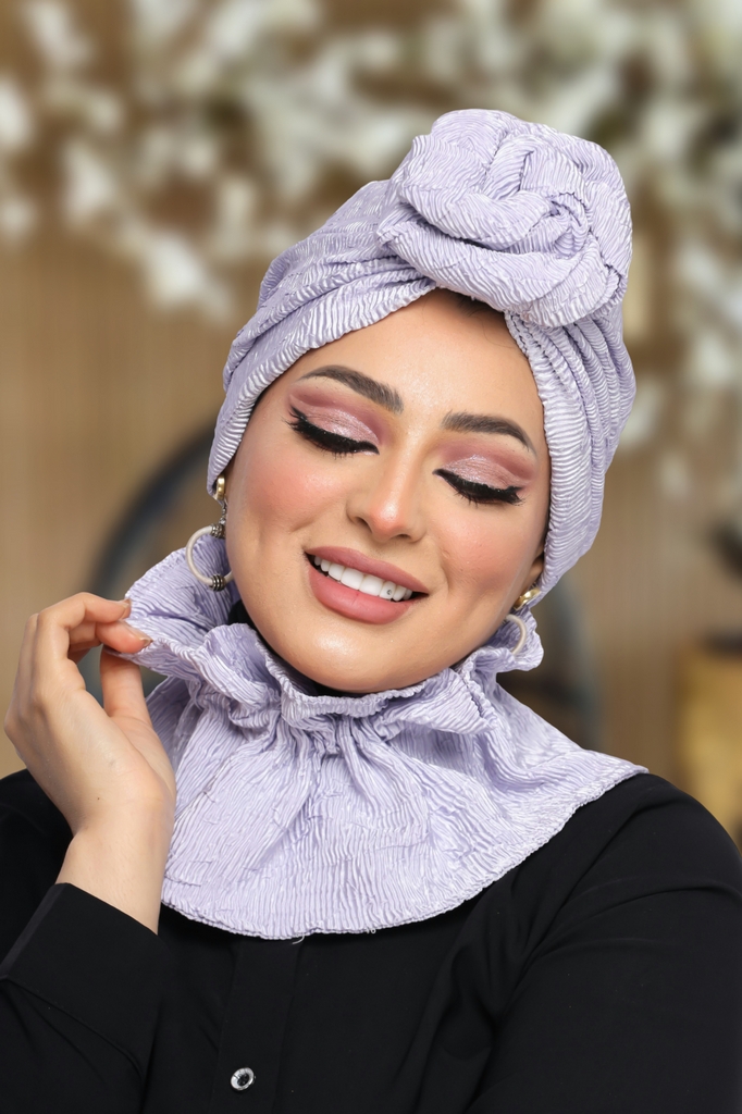 Turban  & Scarf cupcake Bliss satin material - Smile Turbans - 1801