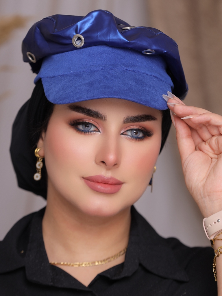 beret Cap leather - Smile Turbans - 2270