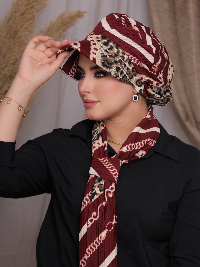 Beret & Scarf Cap Bliss - Smile Turbans - 2284