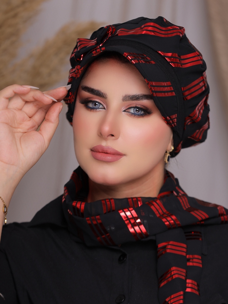 Beret & Scarf Cap Bliss - Smile Turbans - 2285