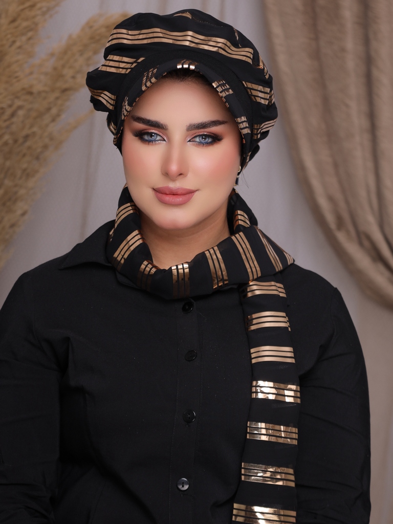 Beret & Scarf Cap Bliss - Smile Turbans - 2286