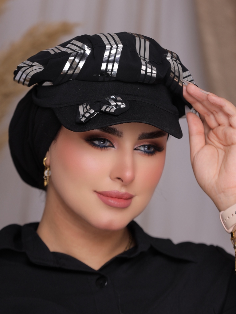 beret Cap crepe material - Smile Turbans - 2287