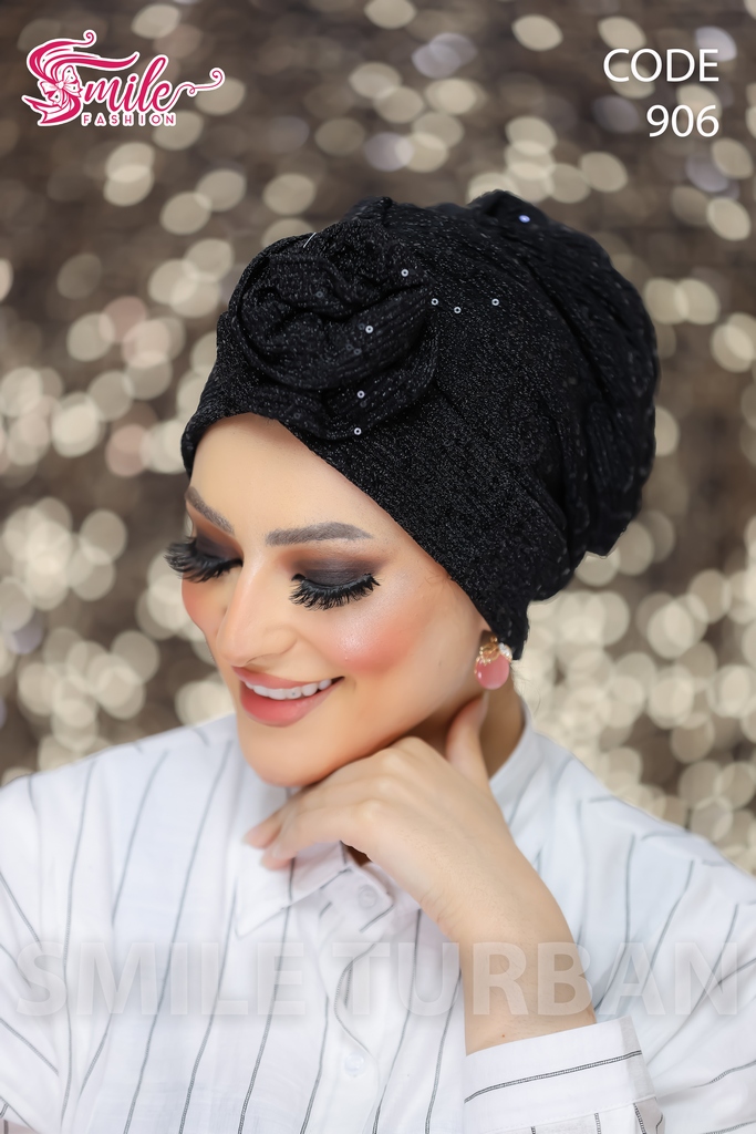 Turban flower Fatafit Alsukar Blisih - Smile Turbans - 906