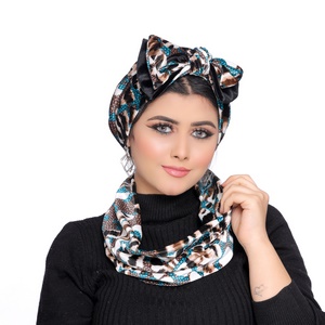 Turban&Scarf Bow velvet -Smile Turbans - 1773