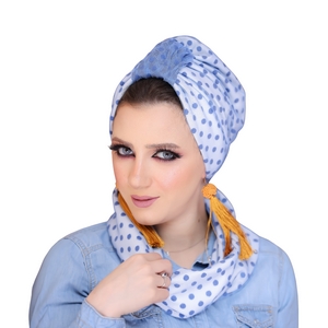 turban & scarf Shabu Tulle Material -Smile Turbans - 895