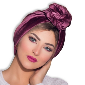 Turban cupcake velvet -Smile Turbans - 1708