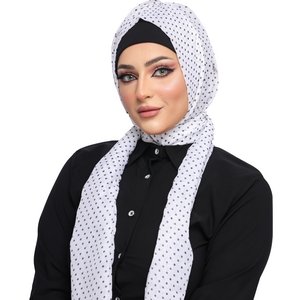 hijab Hijab with Bandana, without pins, ready to wear only chiffon -Smile Turbans - 1123